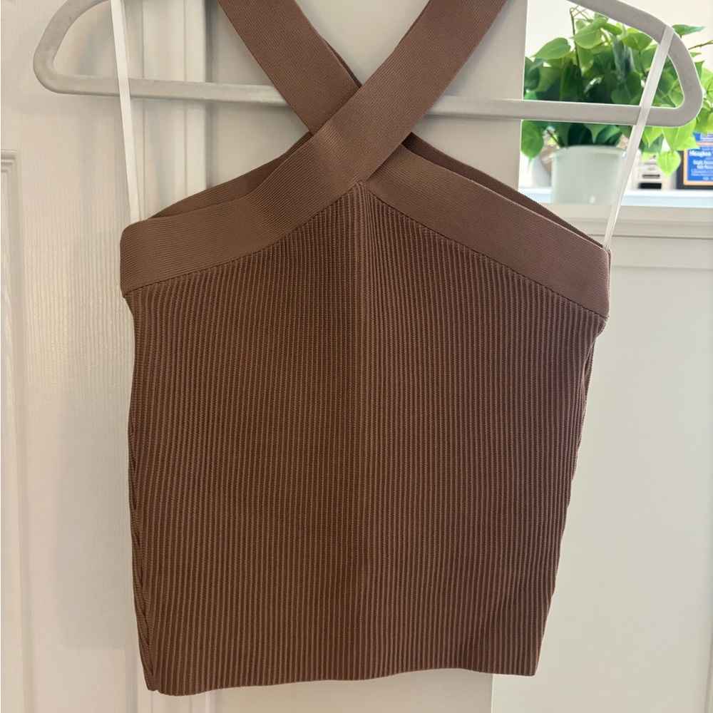 Babaton Aritizia Brown Top